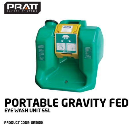 PRATT EYE WASH GRAVITY FED PORTABLE UNIT 55L 